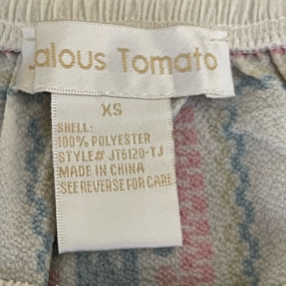 JEALOUS TOMATO BOHEMIAN OFF THE SHOULDER BELL SLEEVE TOP SZ XS EUC - Picture 3 of 11